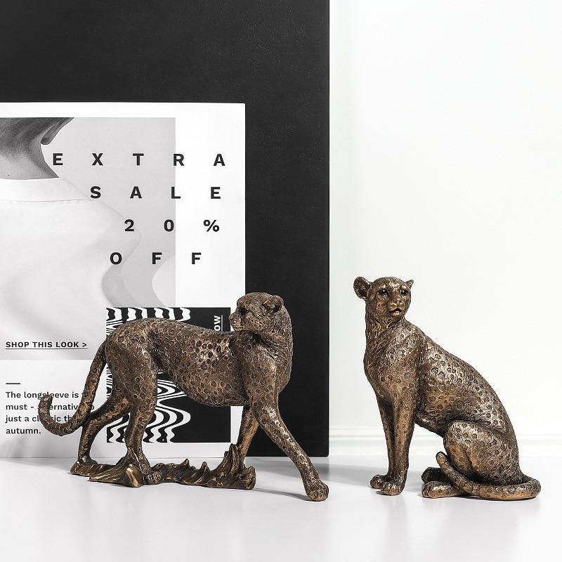 Buy Leopard Gold Cheetah Figurine Ornaments for Home and Office Decor with  Free Delivery Australia Wide – Smart Sales Australia